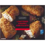 ICELAND 4PK CHUNKY BATTERED COD 500GR  Ünimar Süpermarket