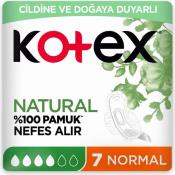 KOTEX NATURAL SINGLE NORMAL 7LI  Ünimar Süpermarket