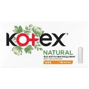 KOTEX NATURAL TAMPON NORMAL 16LI  Ünimar Süpermarket