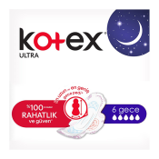 KOTEX ULTRA PED SINGLE GECE 6LI  Ünimar Süpermarket
