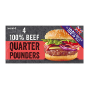 ICELAND 4PK BRISTISH BEEF QUARTER POUNDER 454GR  Ünimar Süpermarket