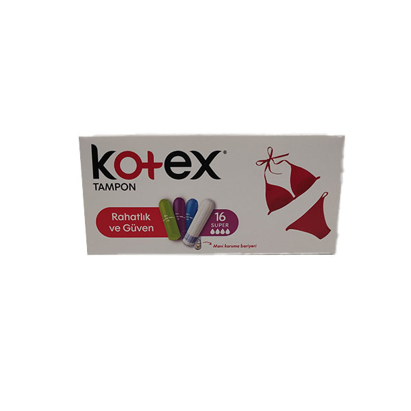 KOTEX TAMPON SUPER 16LI  Ünimar Süpermarket